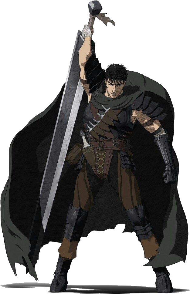 Guts Berserk Anime 2016 , Png Download Clipart (626x969), Png Download