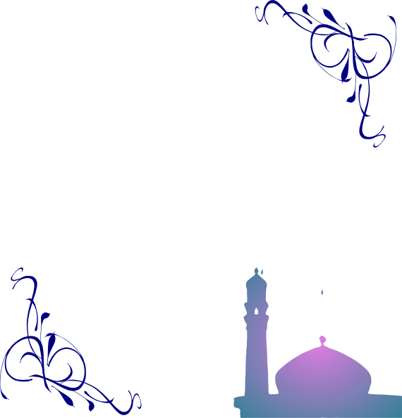 Masjid Grey Clip Art At Clipartimage - Background Masjid Hitam Putih - Png Download (570x594), Png Download