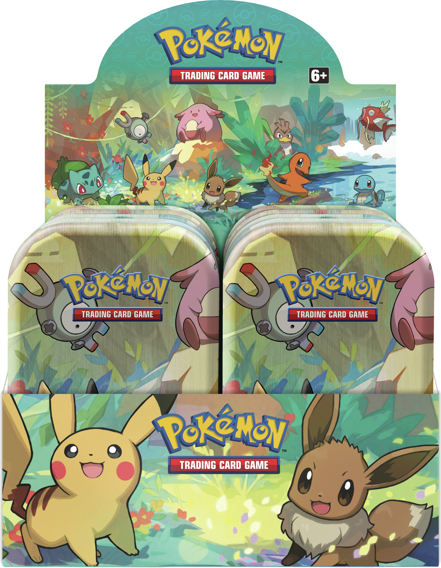 Pokemon Kanto Friends Mini Tin Clipart (1439x1853), Png Download