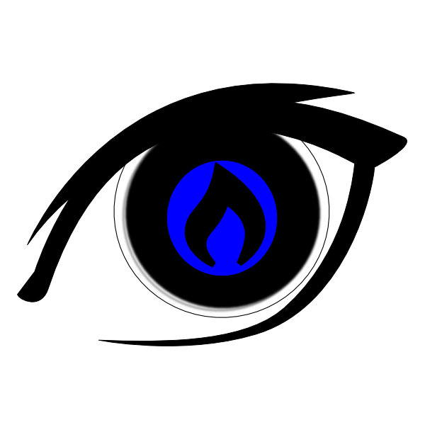 Burning Eye Png Images - Cartoon Eye Clipart (600x600), Png Download