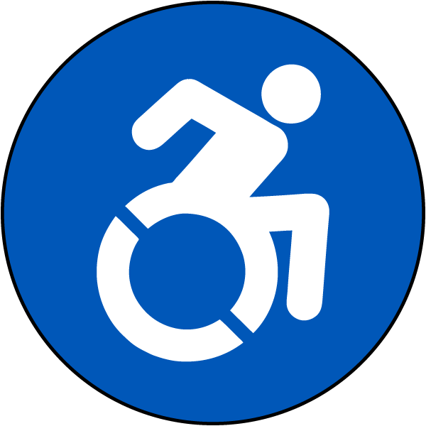 New Accessible Symbol - Handicap Symbol Clipart (600x600), Png Download
