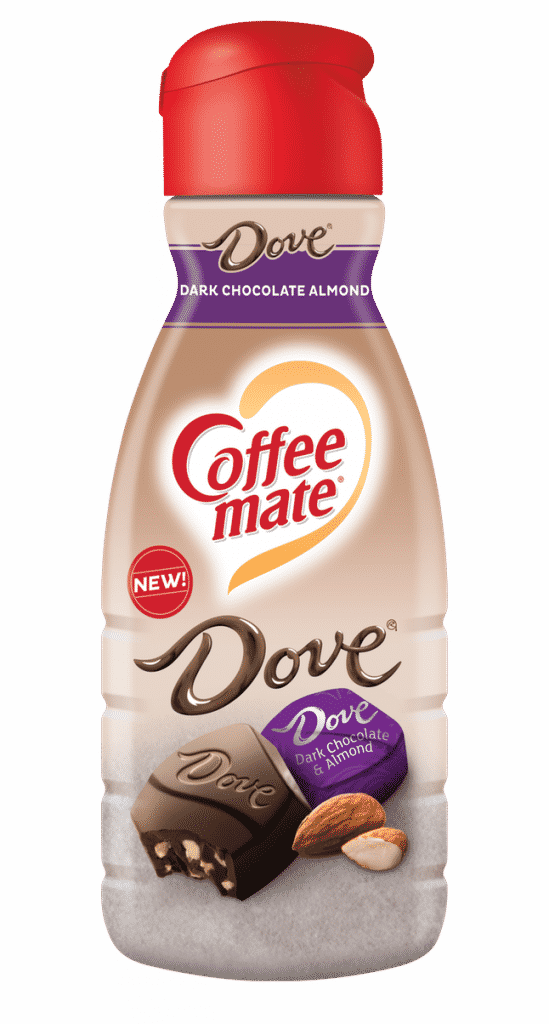 Coffee Mate S Snickers And Dove Coffee Creamers Will Clipart (549x1024), Png Download