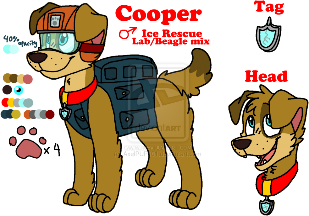 Cooper's Ref Sheet Clipart (983x689), Png Download