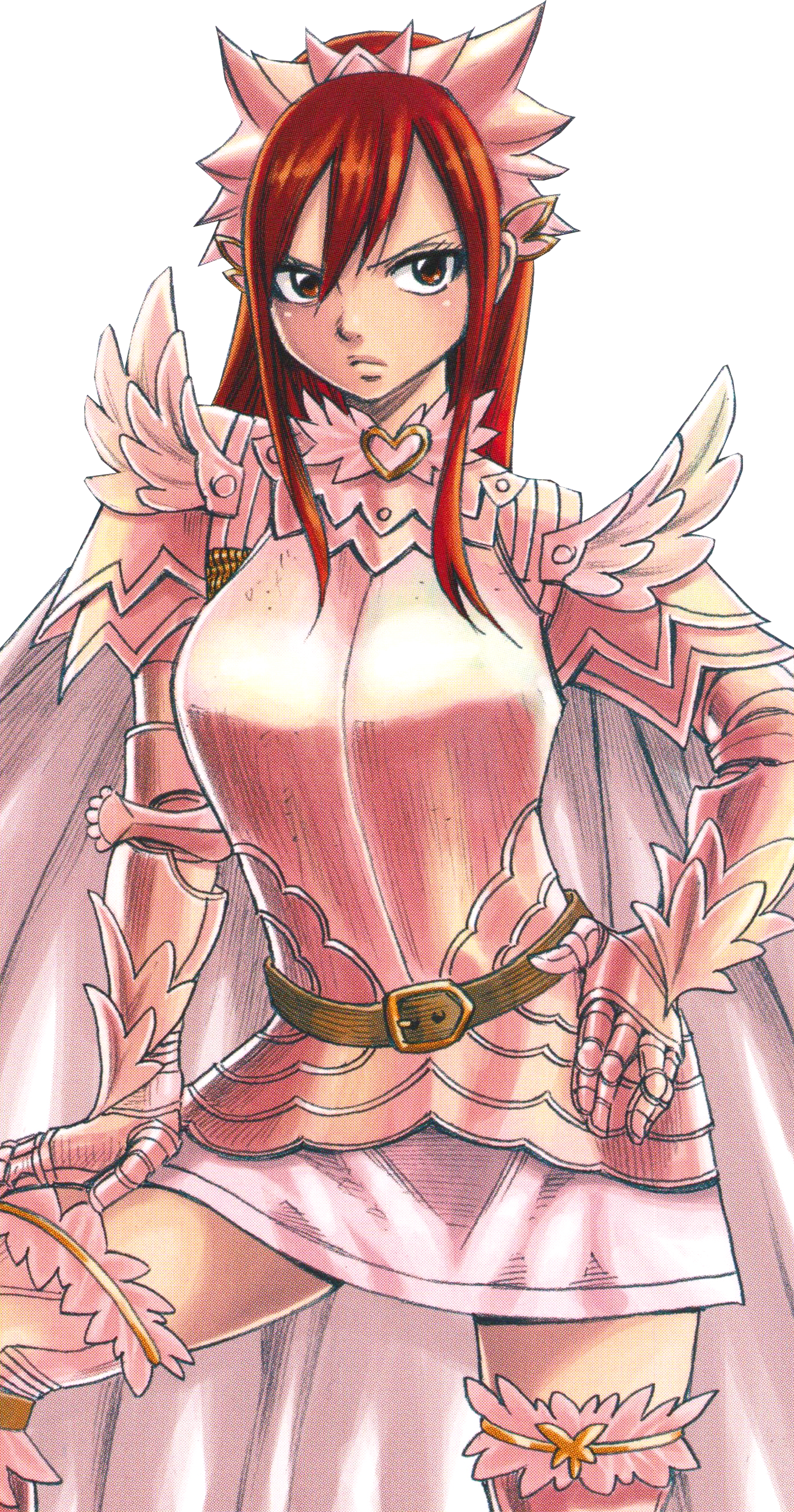 Fairy Tail - Erza Scarlet - Erza Scarlet Armadura Fairy Clipart (1386x2638), Png Download