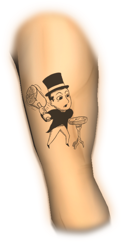 Shoppe Keep 2 - Temporary Tattoo Clipart (1024x1024), Png Download