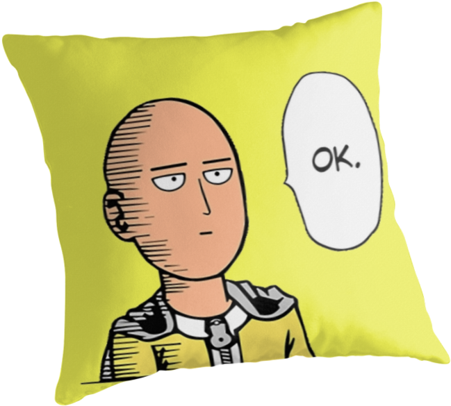 Saitama Ok - Cushion Clipart (875x875), Png Download