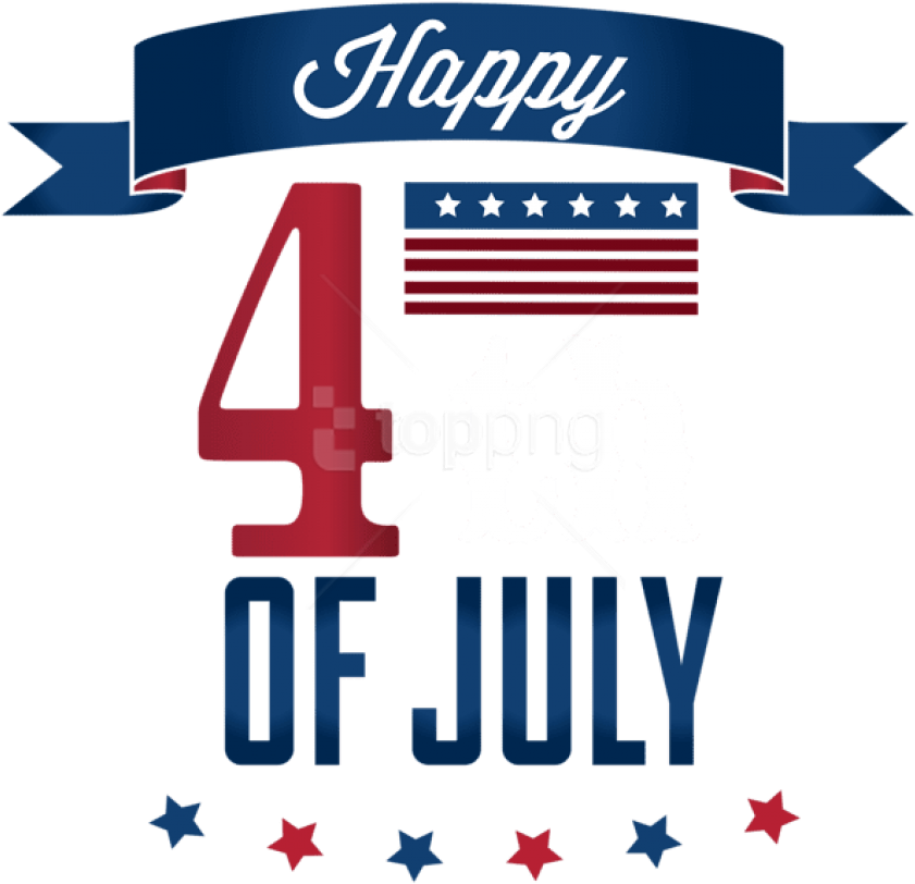 Free Png Happy 4th July Png Images Transparent - Happy 4th Of July Png Clipart (850x819), Png Download