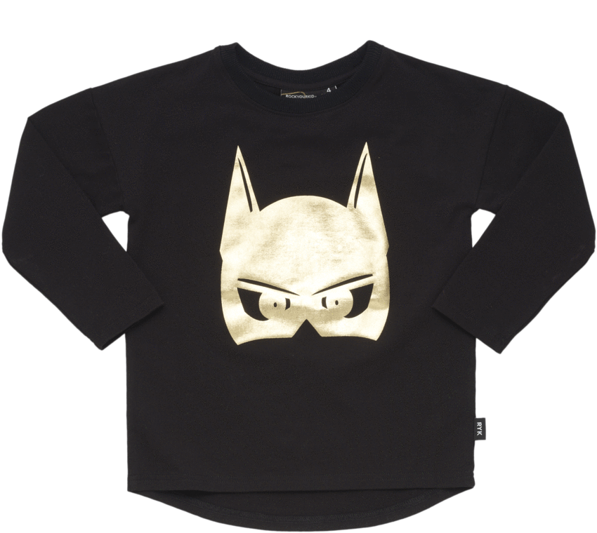 Metallic Batman Long Sleeve Tshirt Clipart (850x760), Png Download