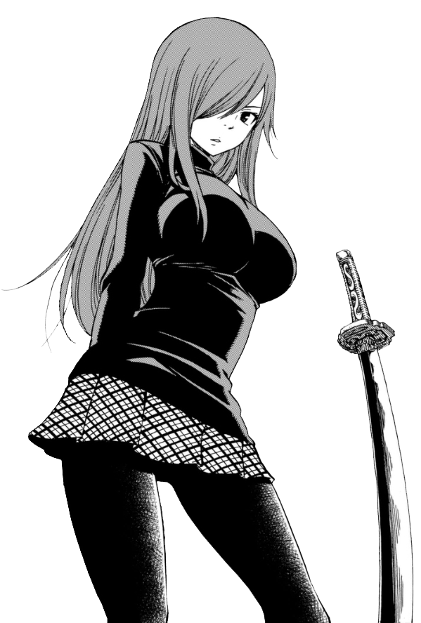 Erza Scarlet Tumblr Png - Erza Scarlet Clipart (749x891), Png Download