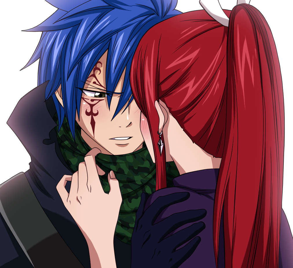 Jellal And Erza Fanart Clipart (1012x926), Png Download