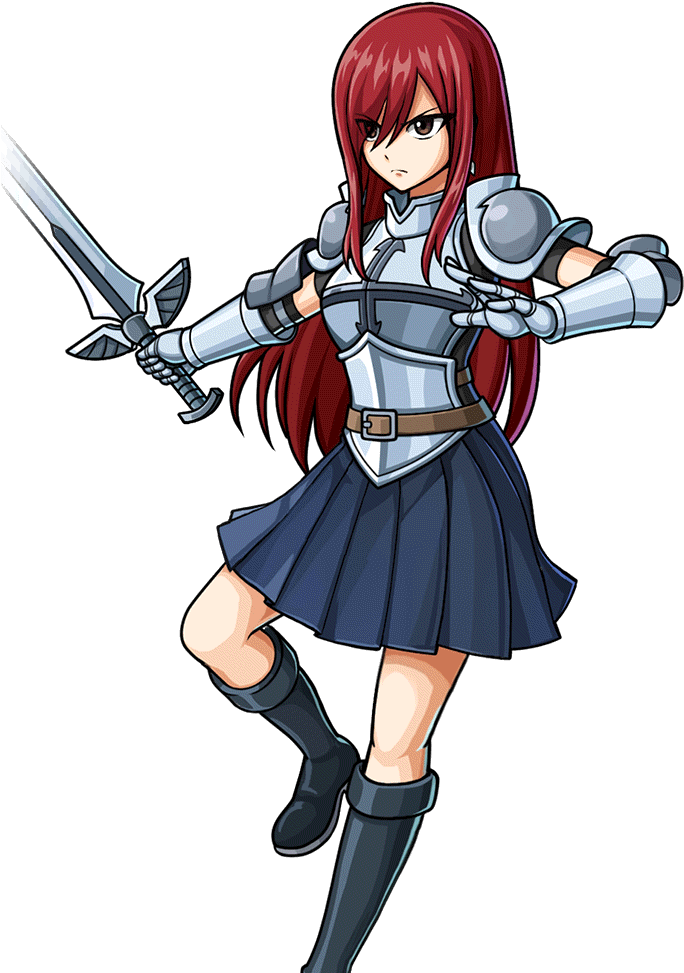 Story Character-erza Scarlet Clipart (800x1200), Png Download