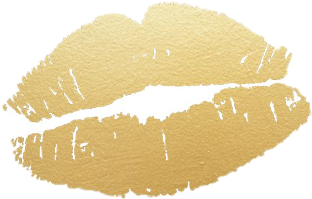 Gold Lips Png - Lip Gloss Clipart (660x469), Png Download