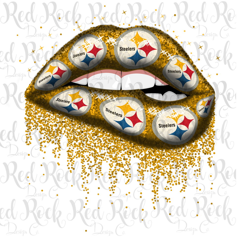 Pittsburgh Steelers Lips Clipart (960x960), Png Download