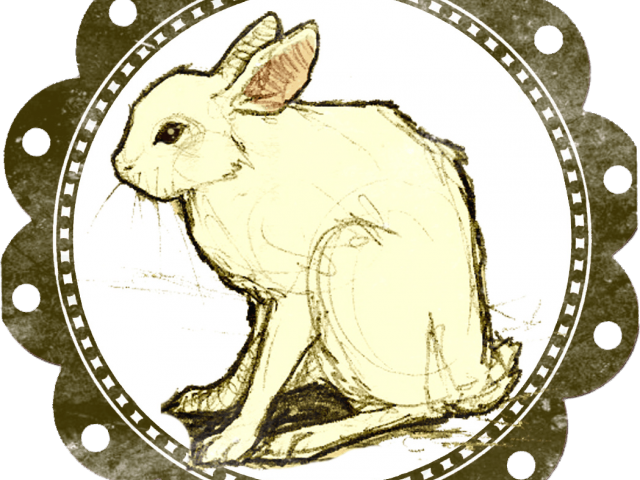 Rare Clipart Charm - Follow The White Rabbit - Png Download (640x480), Png Download