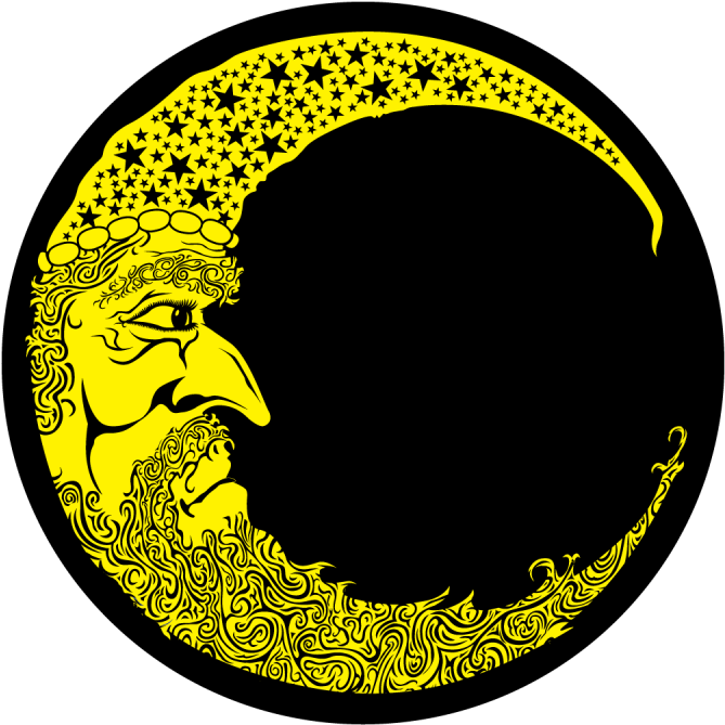 Moon Man - Circle Clipart (800x800), Png Download