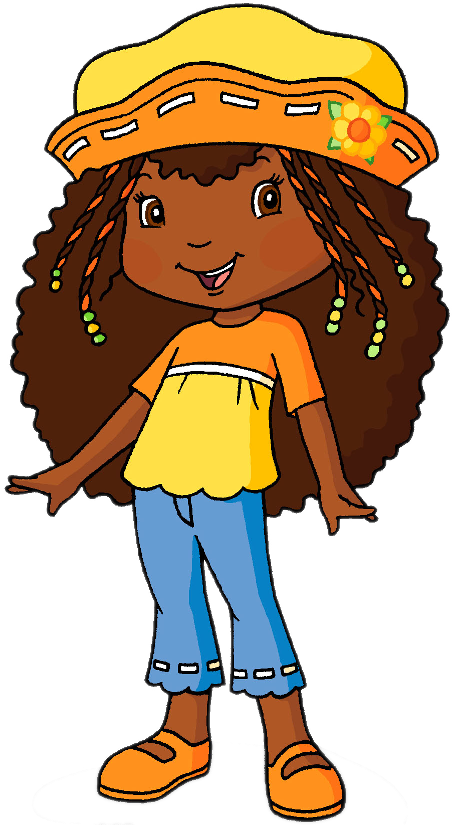 Strawberry Shortcake Characters Orange Blossom , Png Clipart (910x1645), Png Download