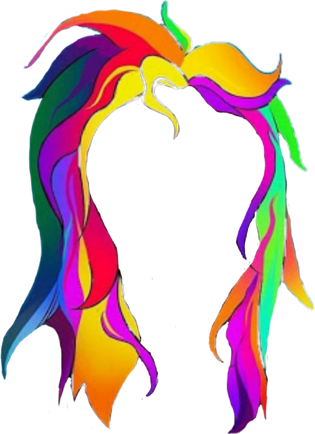#6ix9ine #hair - Clip Art 6ix9ine Hair - Png Download (1024x1409), Png Download