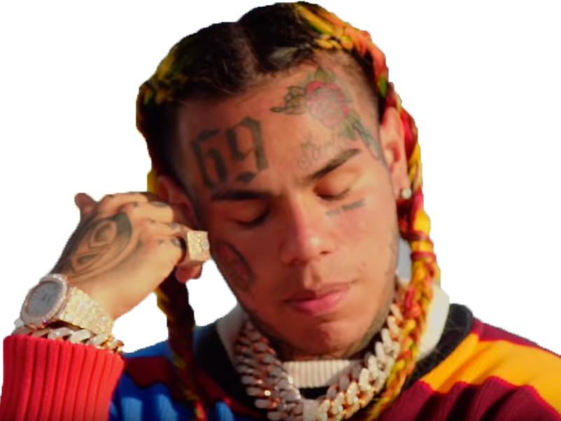 Sticker Other 6ix9ine 69 Rap Rappeur Us , Png Download Clipart (802x601), Png Download