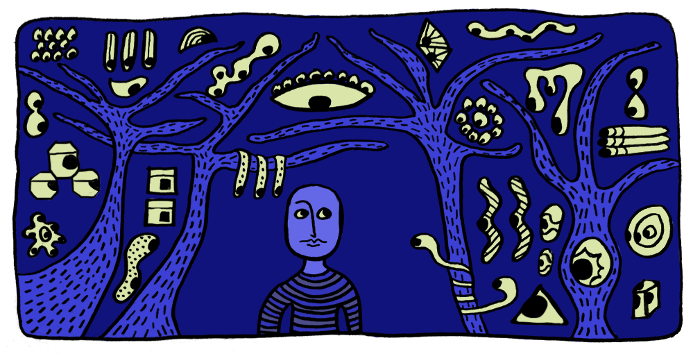 Dark Forest Theory - Illustration Clipart (1000x527), Png Download