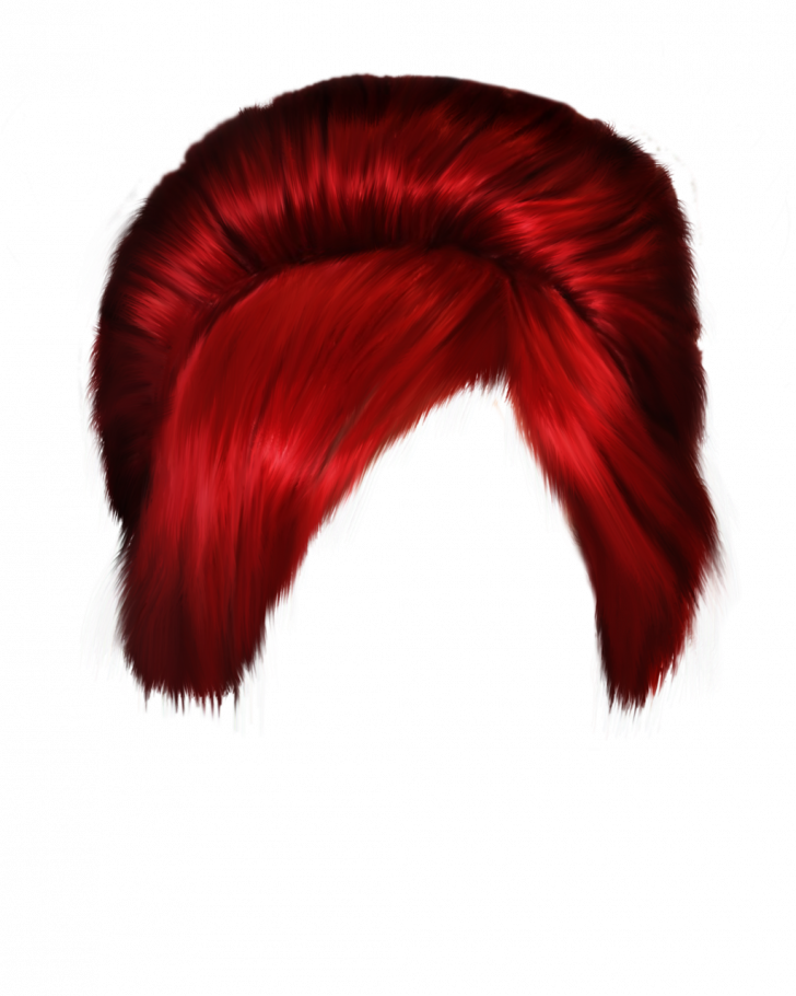 Hairstyle 9i - Red Hair Png Clipart (728x910), Png Download