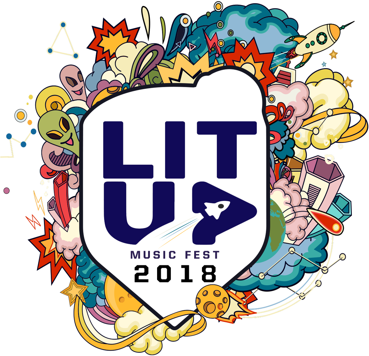"lit Up Music Festival" Tickets On Sale Soon - Illustration Clipart (1200x1200), Png Download