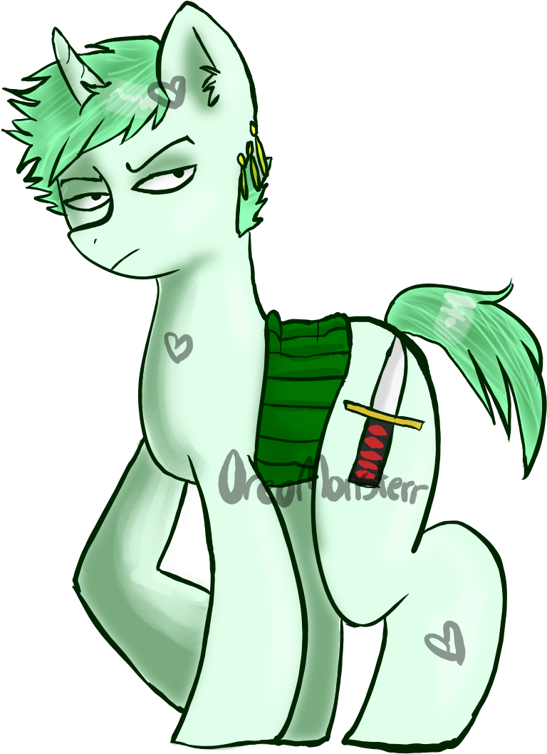 Oreomonsterr, Crossover, Jewelry, One Piece, Ponified, - Cartoon Clipart (870x1086), Png Download