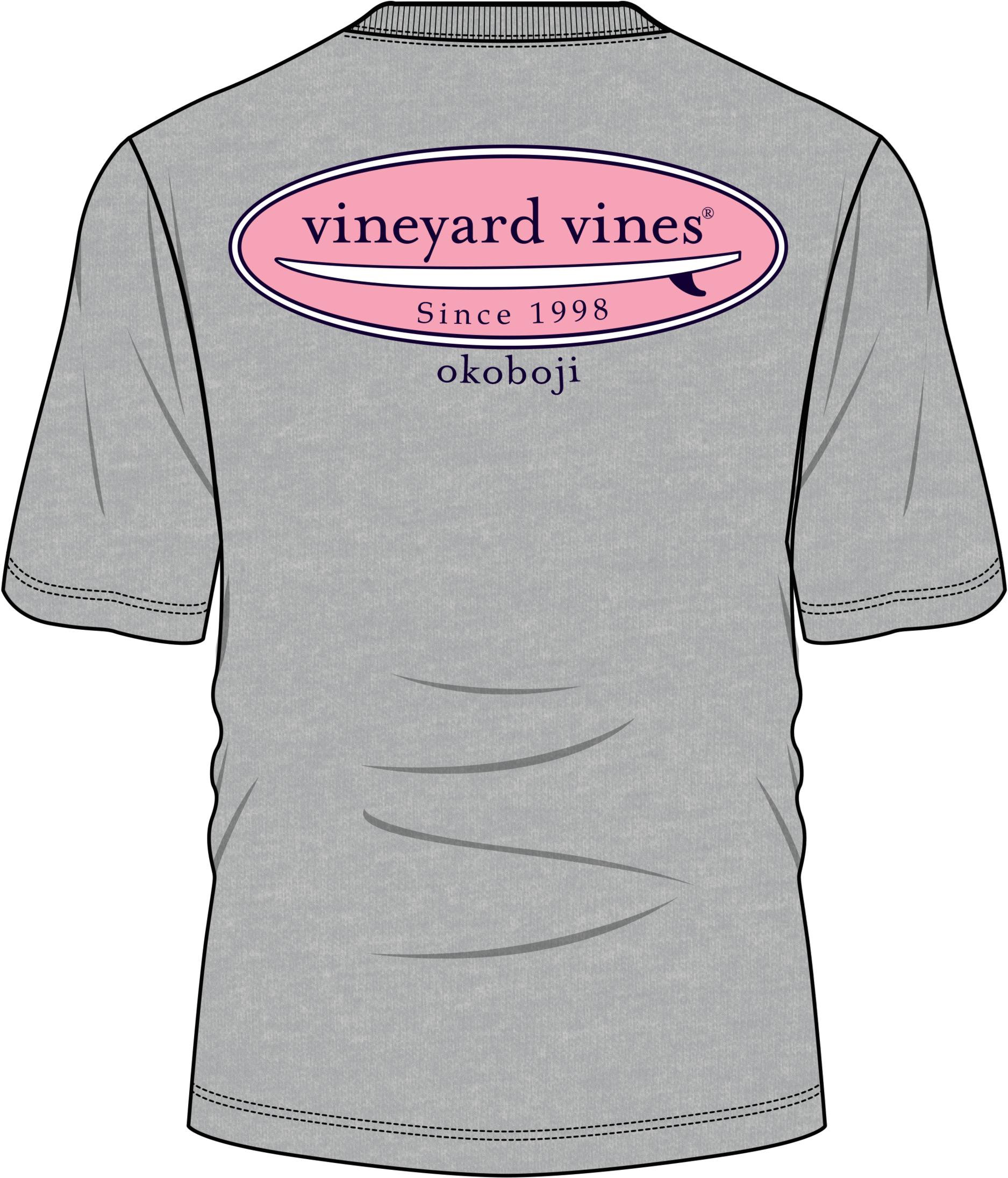 Vineyard Vines Okoboji The Board Tee - Vineyard Vines Clipart (1875x2190), Png Download