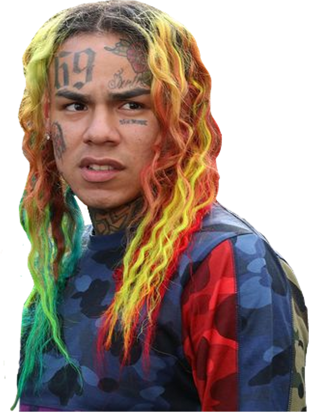 6ix9ine Sticker - Tekashi 6ix 9ine Clipart (1024x1366), Png Download