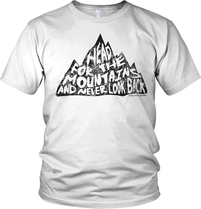 White Head For The Mountains Tee - Metallica White T Shirt Clipart (674x700), Png Download