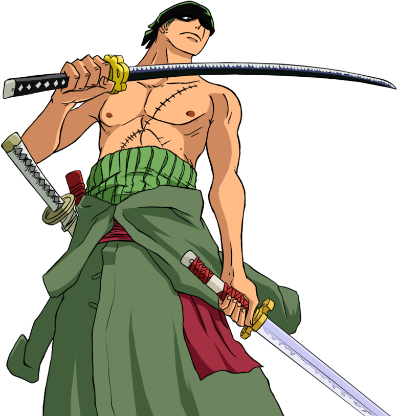 One Piece Zoro Png File - Luffy Zoro One Piece Clipart (776x813), Png Download