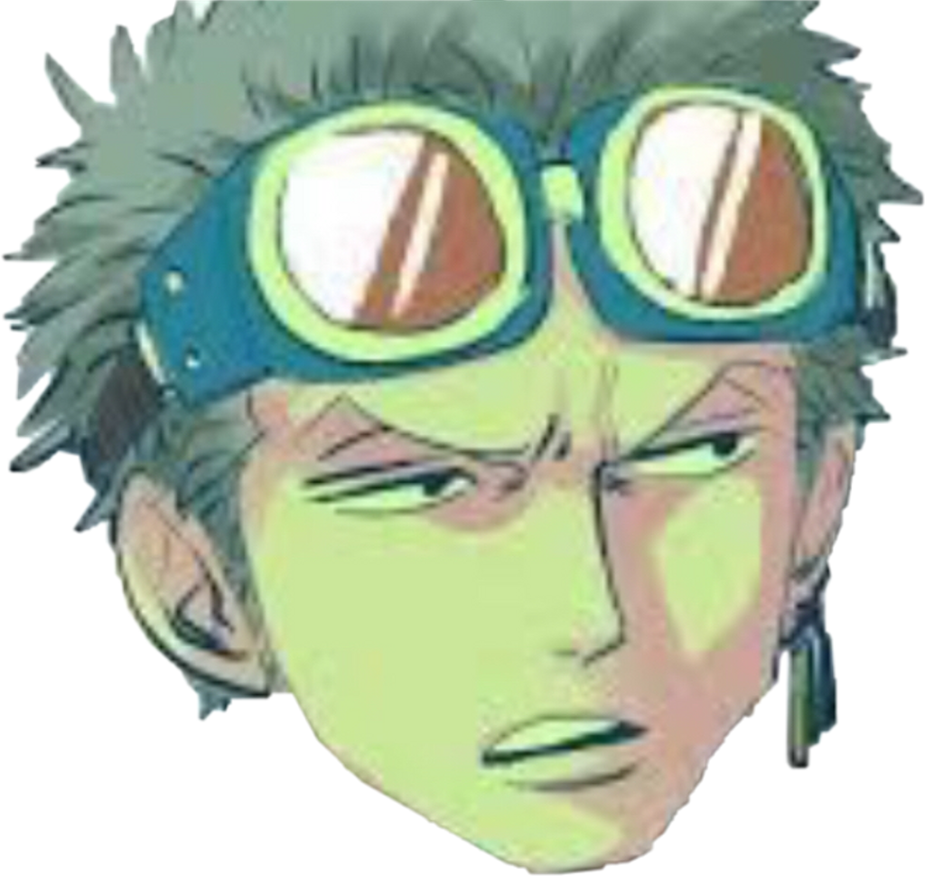Zoro Sticker - One Piece Zoro Cool Clipart (1024x969), Png Download