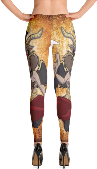 Baphomet Pinup Leggings - Leggings Clipart (600x600), Png Download