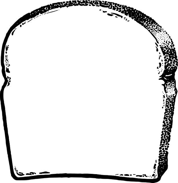 Of Free Vector Graphic On Pixabay - Toast Clipart Black And White Png Transparent Png (623x640), Png Download