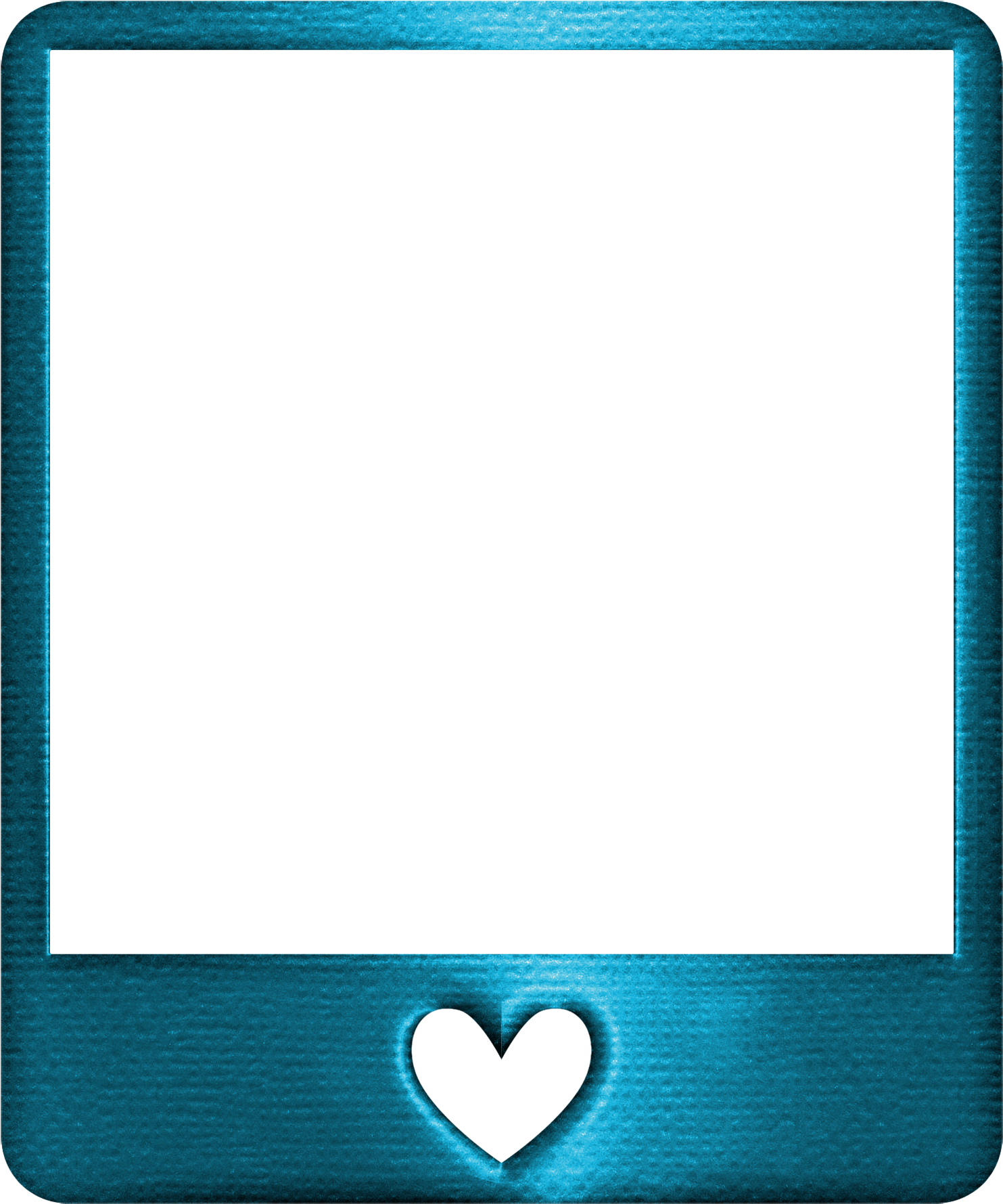 Blue Frame Png Transparent Image - Blue Frame On Transparent Background Clipart (1500x1796), Png Download
