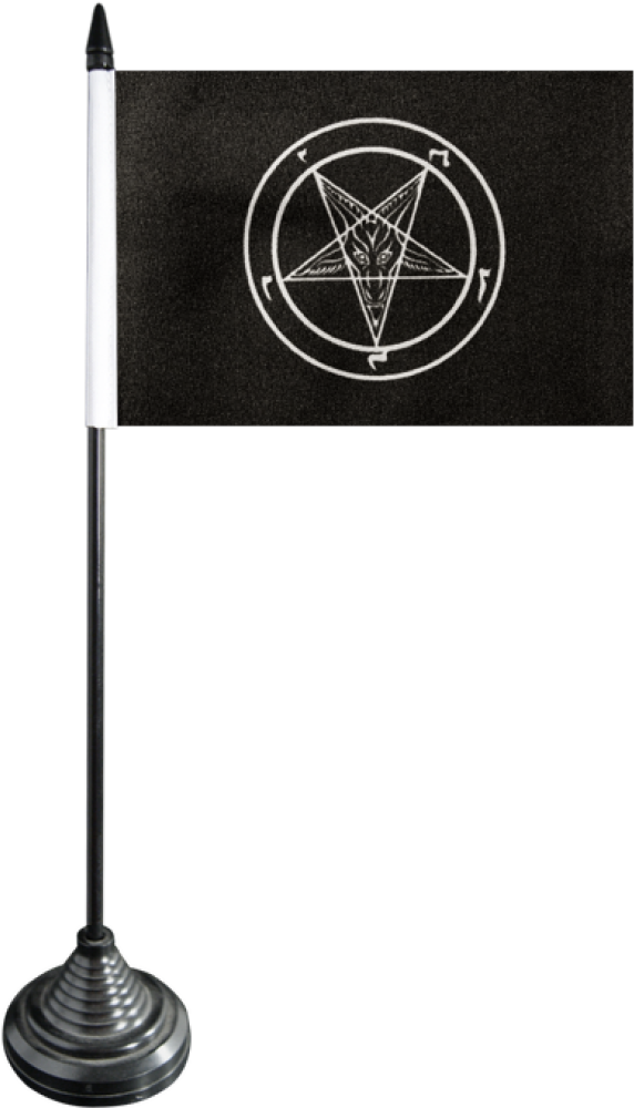 Baphomet Church Of Satan Table Flag - Sign Clipart (1500x1176), Png Download