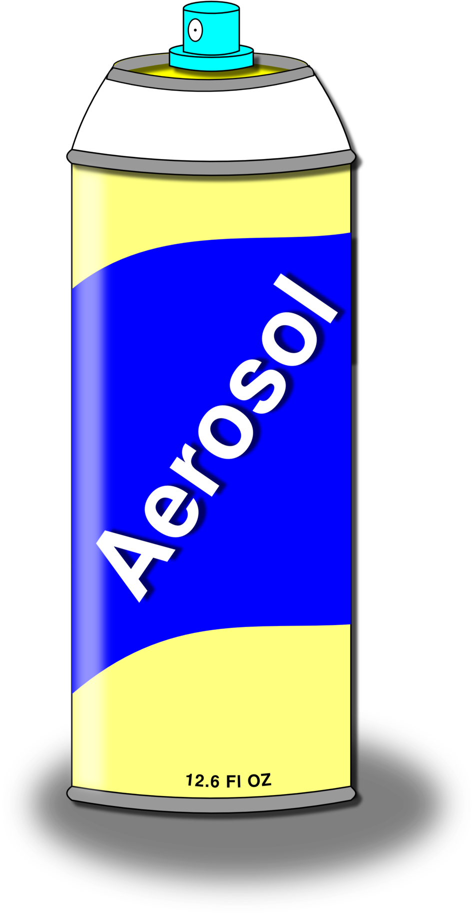 Aerosol Spray Can - Aerosol Spray Clipart - Png Download (958x1849), Png Download