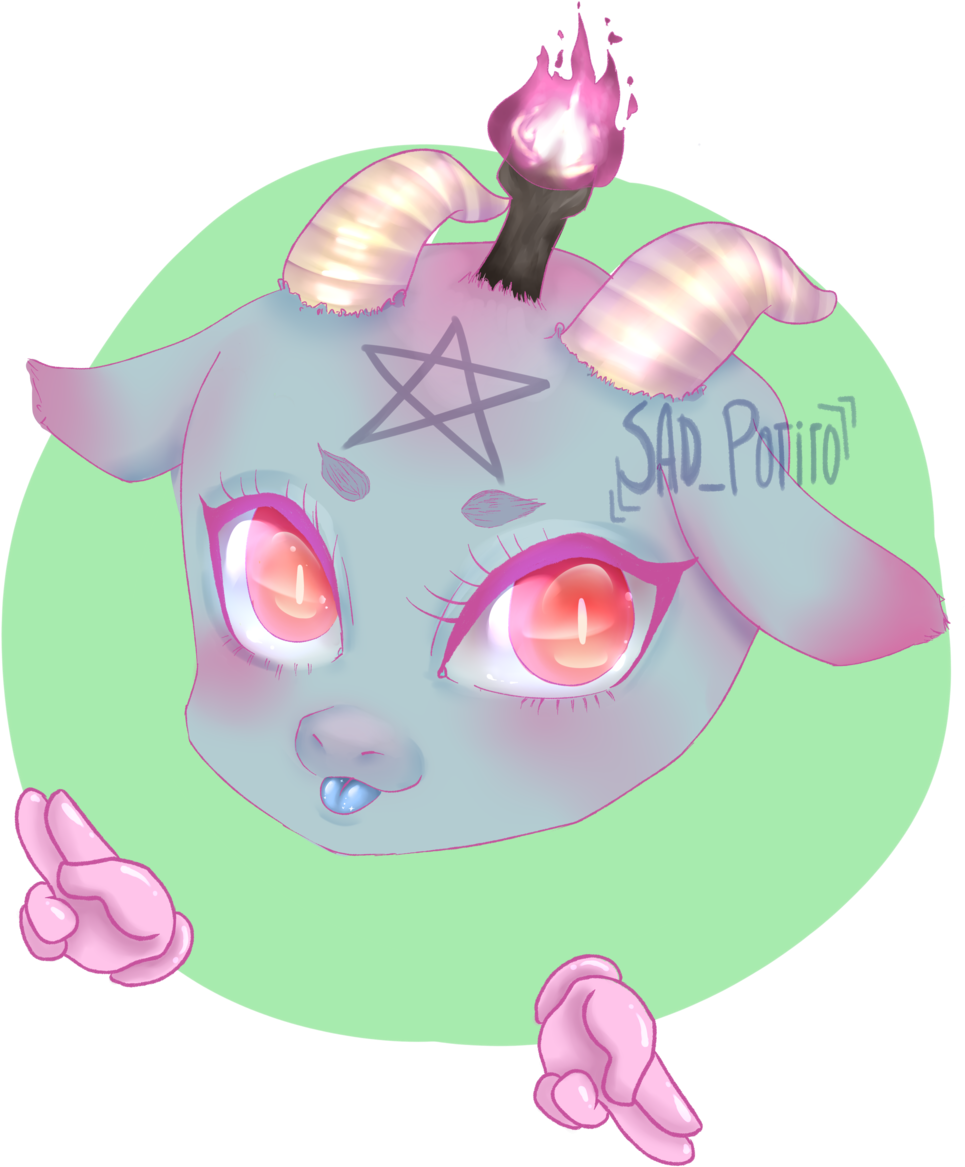 Tumblr Pkpyban U Uawto Png Baby Baphomet Tumblr - Illustration Clipart (1280x1280), Png Download