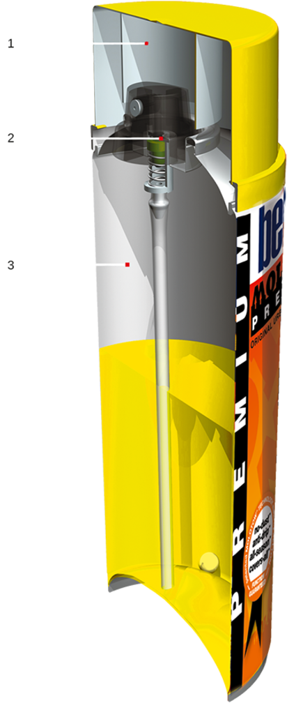 Premium Artist Spray Can - Cylinder Clipart (412x1008), Png Download