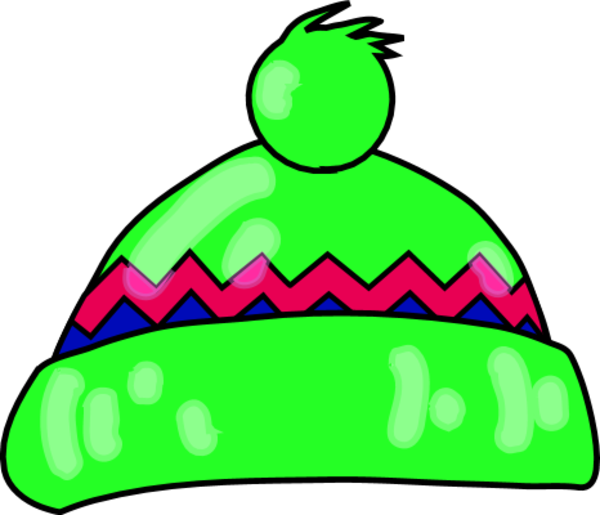 Winter Hat Image - Green Winter Hat Clipart - Png Download (600x515), Png Download