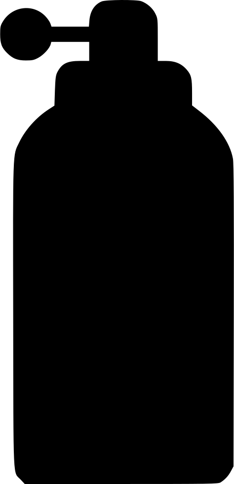 Spraycan Comments - Silhouette Clipart (474x980), Png Download