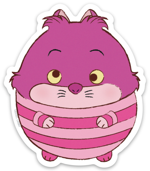 Cheshire Cat - Cartoon Clipart (523x594), Png Download