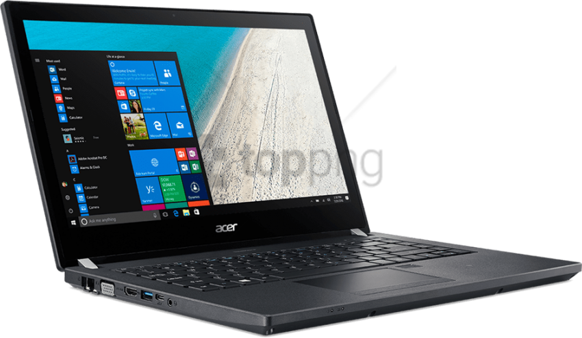 Free Png Acer Laptop Png Png Image With Transparent - Acer Travelmate Spin B1 Clipart (850x494), Png Download