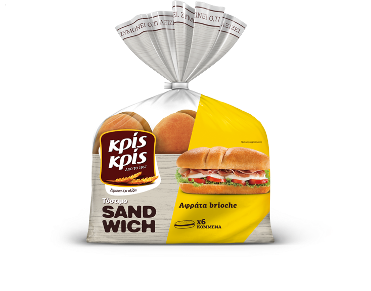 Tostimo Kris Kris Brioche Sandwich Rolls - Κρισ Κρισ Clipart (1000x1000), Png Download