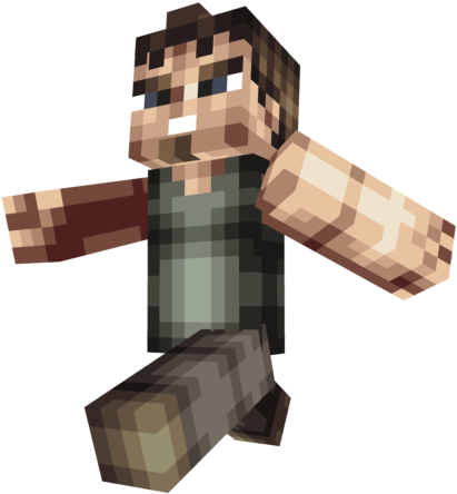 Chqbwvpng - Daryl Twd Skin Minecraft Clipart (640x640), Png Download