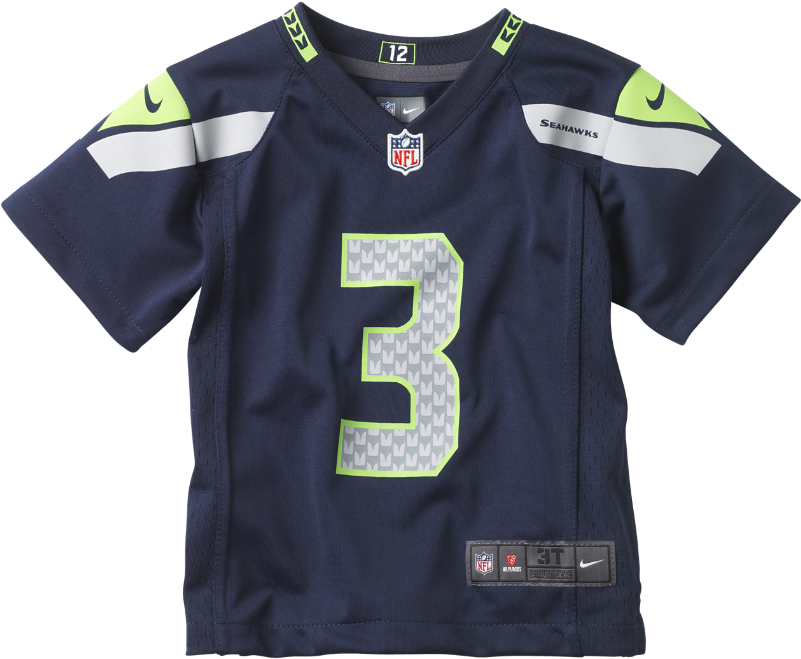 Nike Nfl Seattle Seahawks Toddler Kids' Football Home - Active Shirt Clipart (1000x1000), Png Download