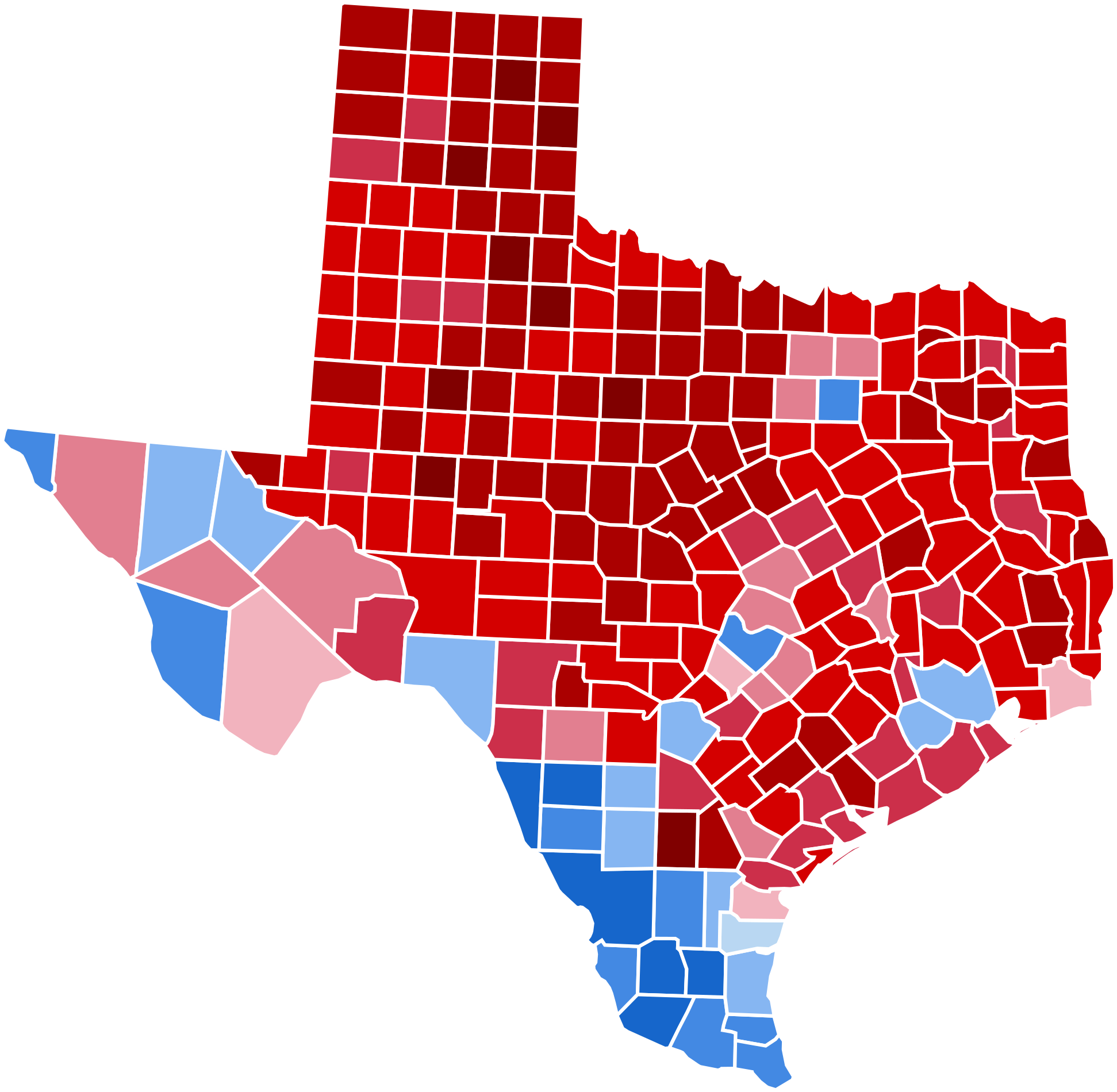 Likeliked By 31 People - Texas 2016 Presidential Election Clipart (2000x1959), Png Download