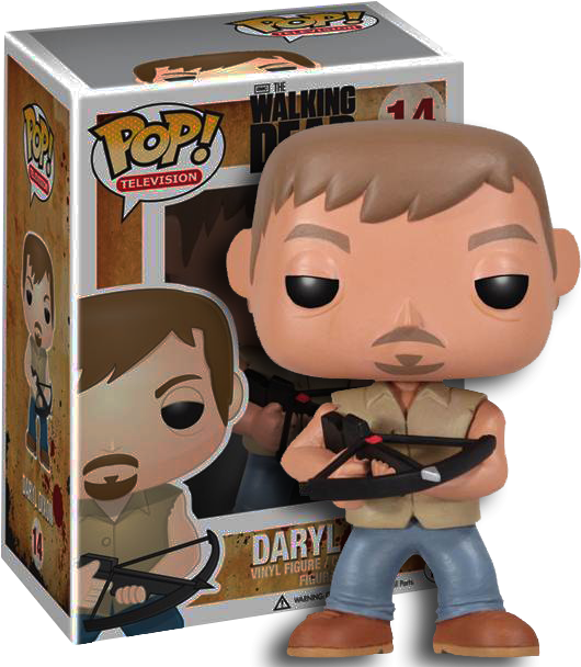 The Walking Dead - Walking Dead Pop Vinyl Daryl Clipart (538x607), Png Download