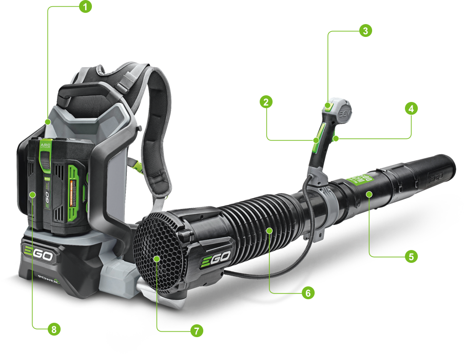 Backpack Blower - Ego Backpack Blower Clipart (908x691), Png Download
