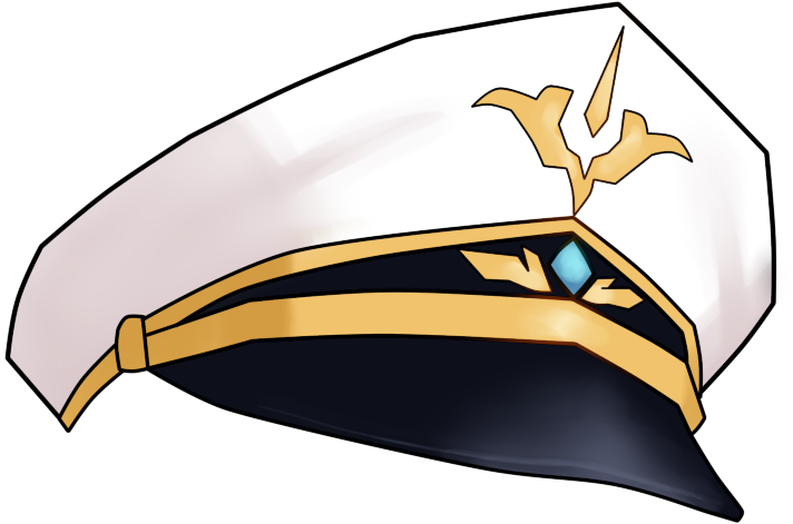 Elsword Hamel Navy Officer Hat Clipart (1000x746), Png Download