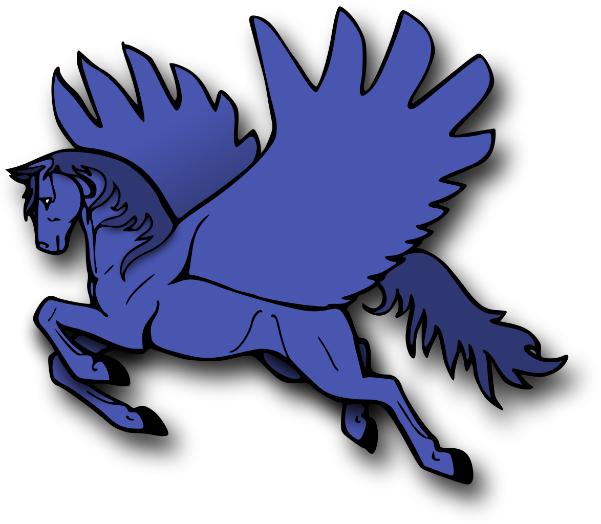 Pegasus Vector Drawing - Pegasus Vector Clipart (1174x1024), Png Download